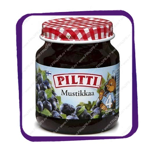 фото: Пюре Piltti Mustikkaa 125g